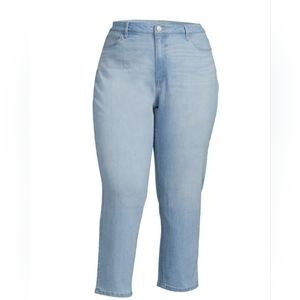 No Boundaries juniors plus size high rise mom jeans 17 stretch denim